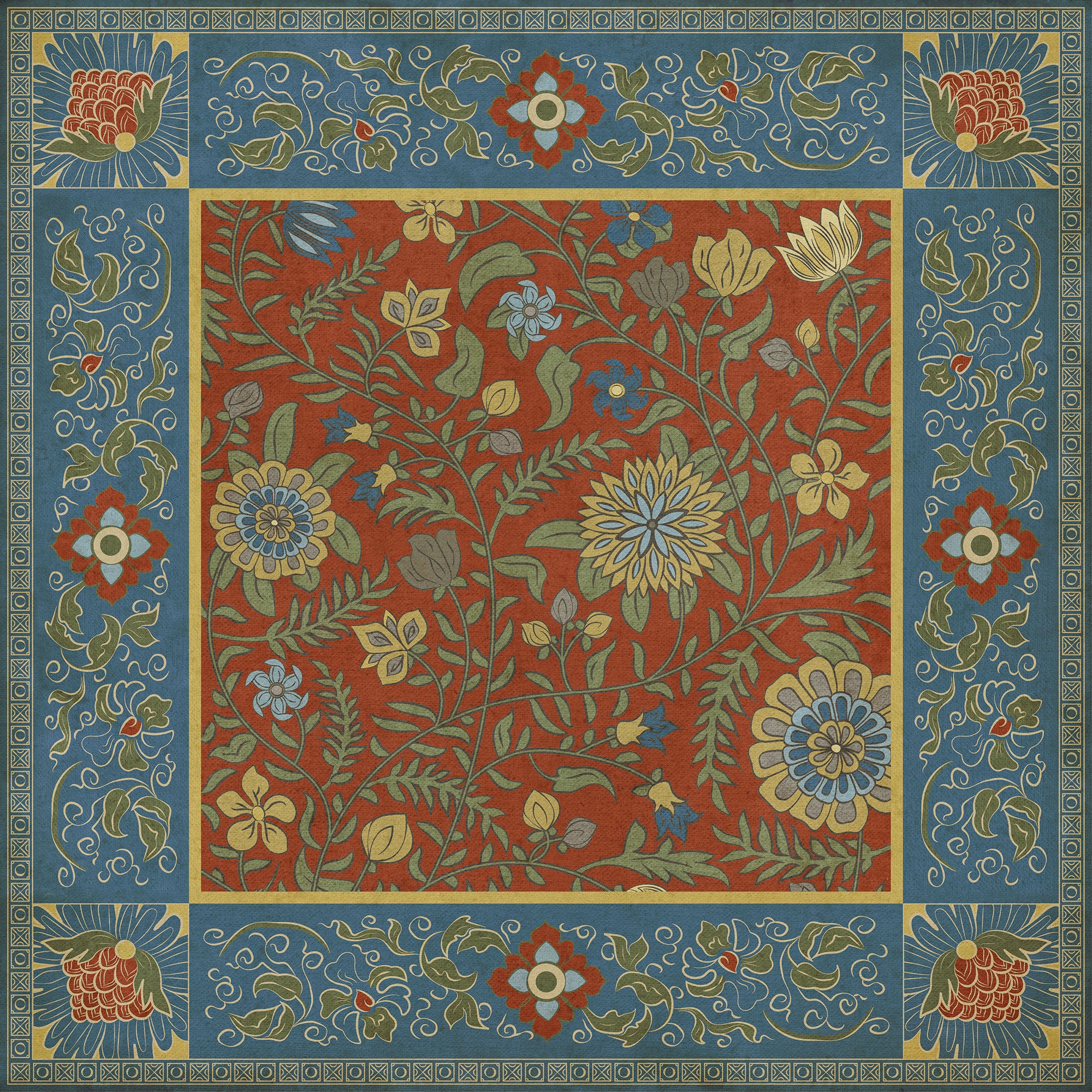 Williamsburg - Indian Quilt - Darjeeling