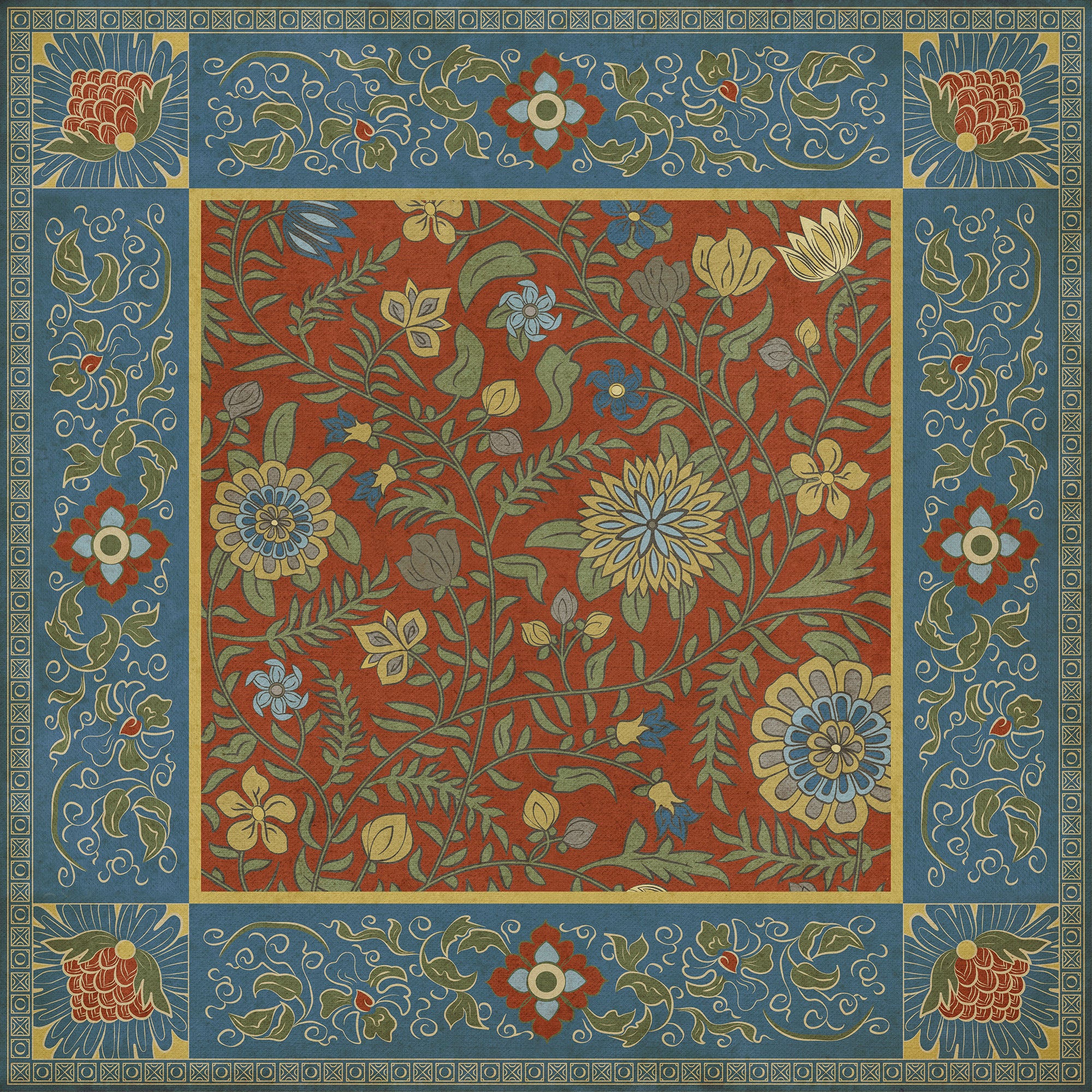 Williamsburg - Indian Quilt - Darjeeling