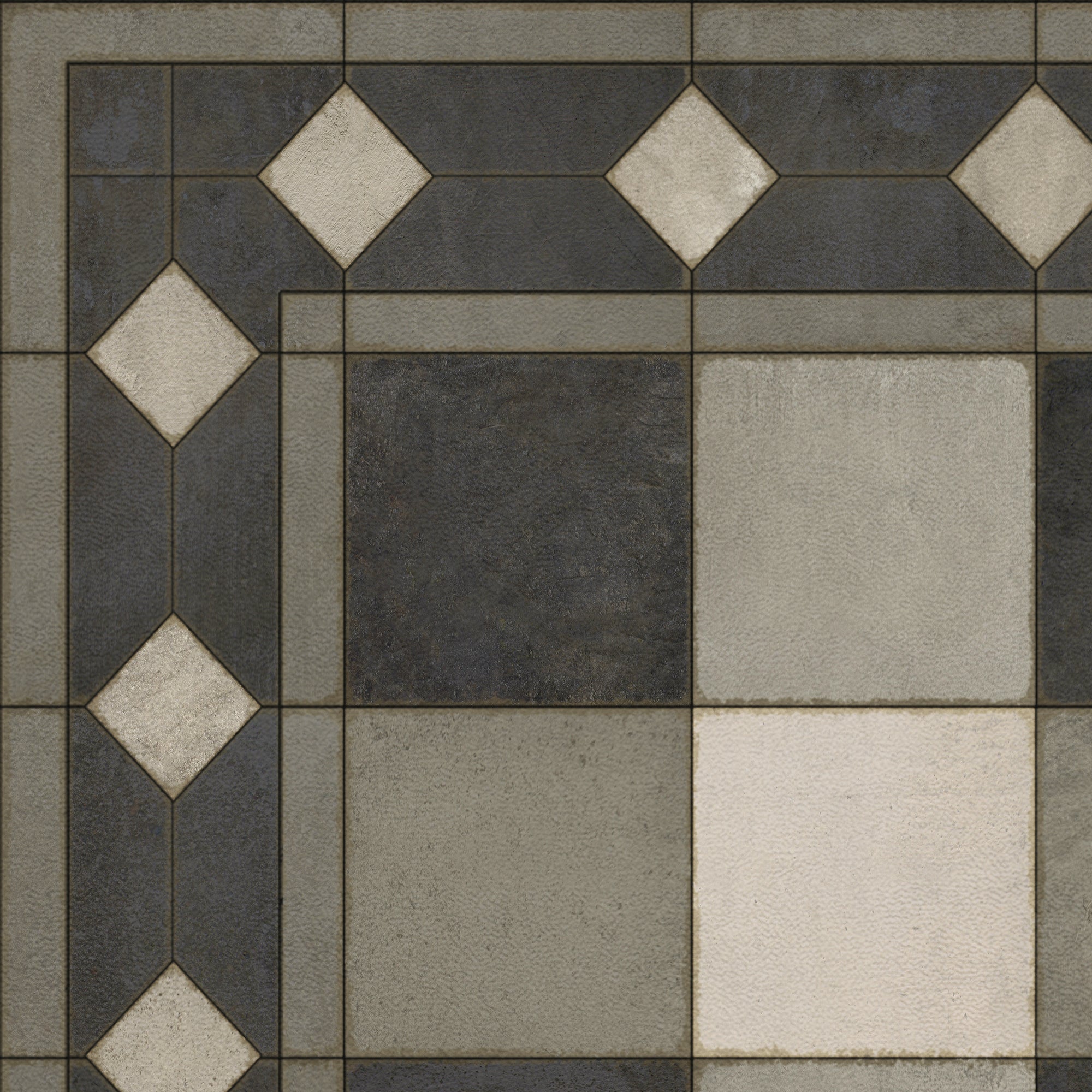 Williamsburg - Gingham Tile - Black