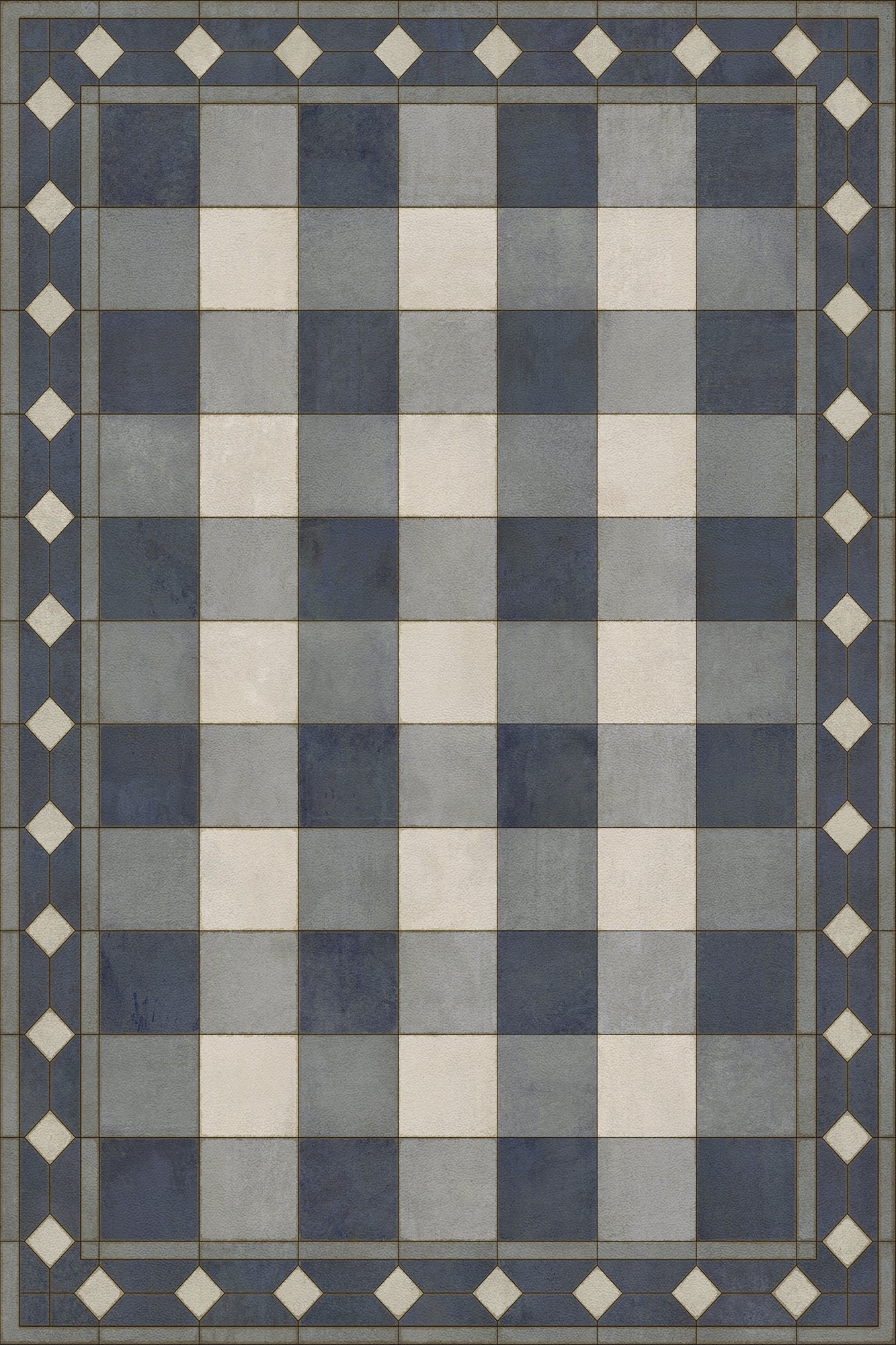 Williamsburg - Gingham Tile - Blue
