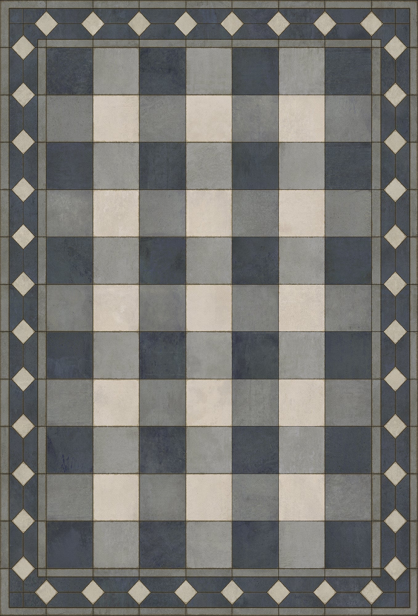 Williamsburg - Gingham Tile - Blue