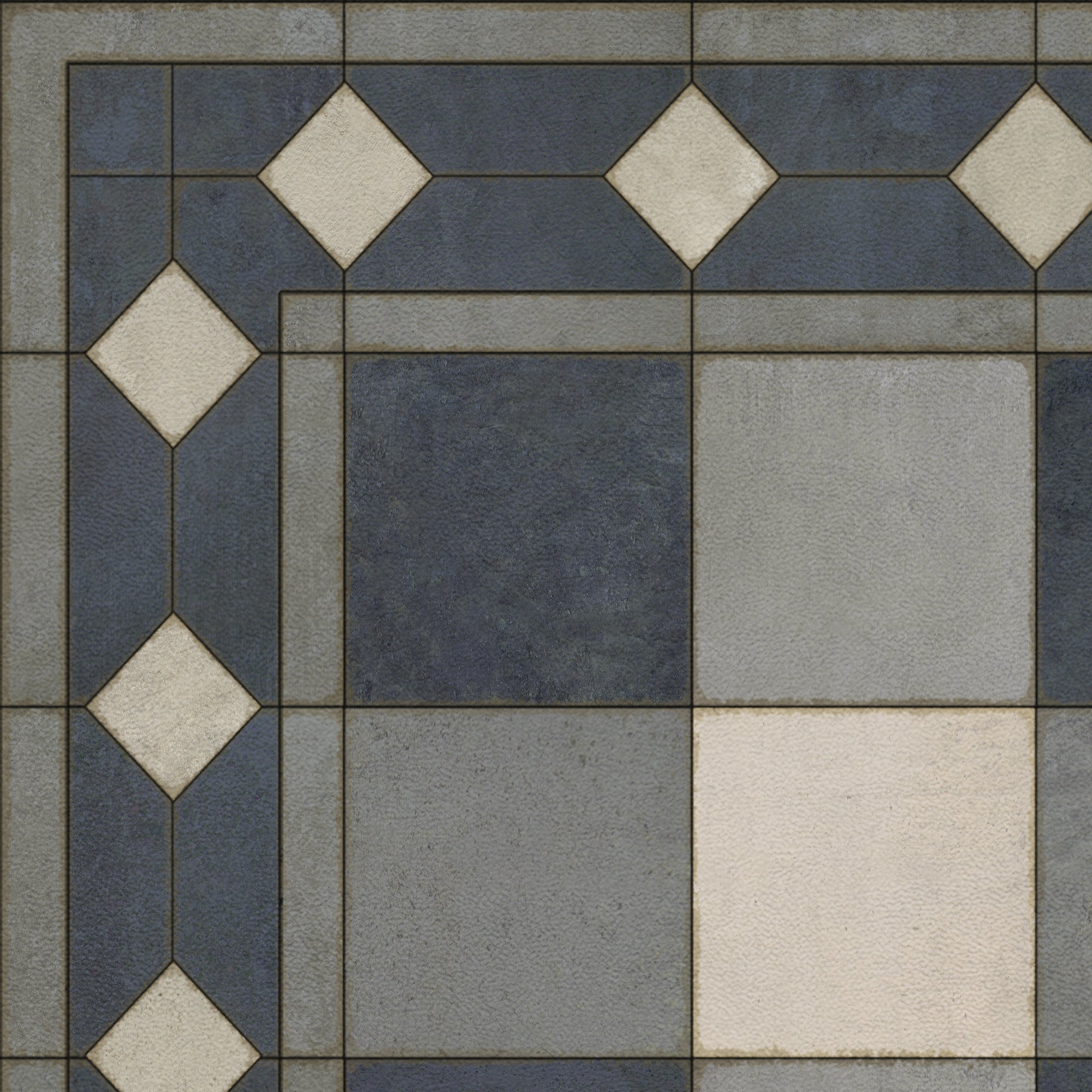 Williamsburg - Gingham Tile - Blue