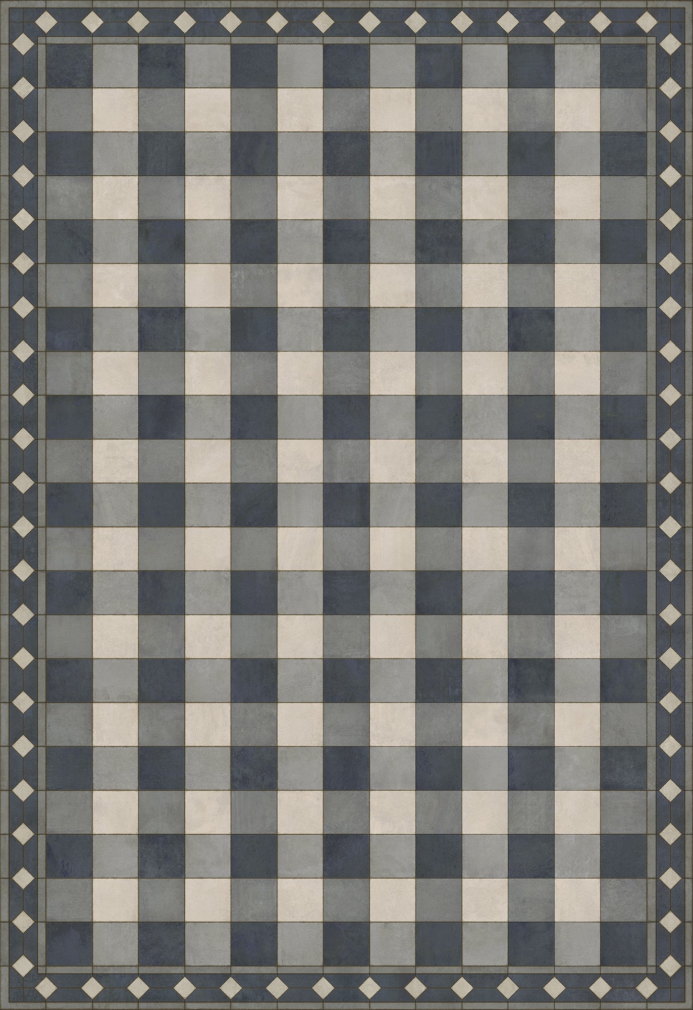 Williamsburg - Gingham Tile - Blue