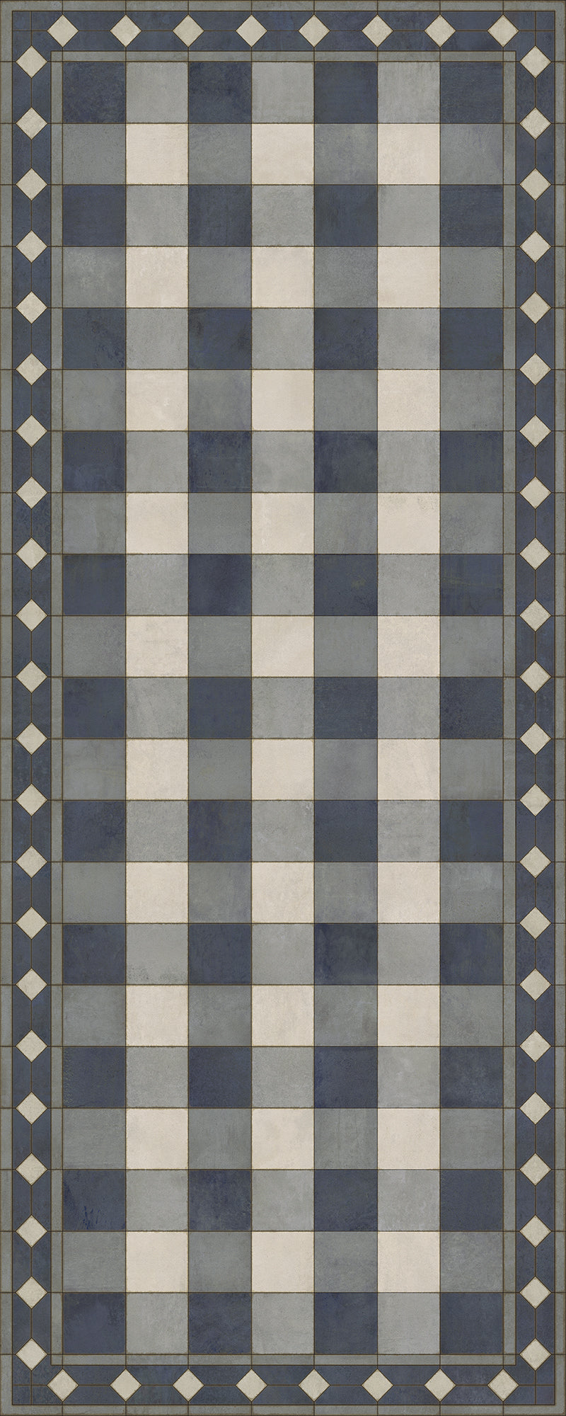 Williamsburg - Gingham Tile - Blue
