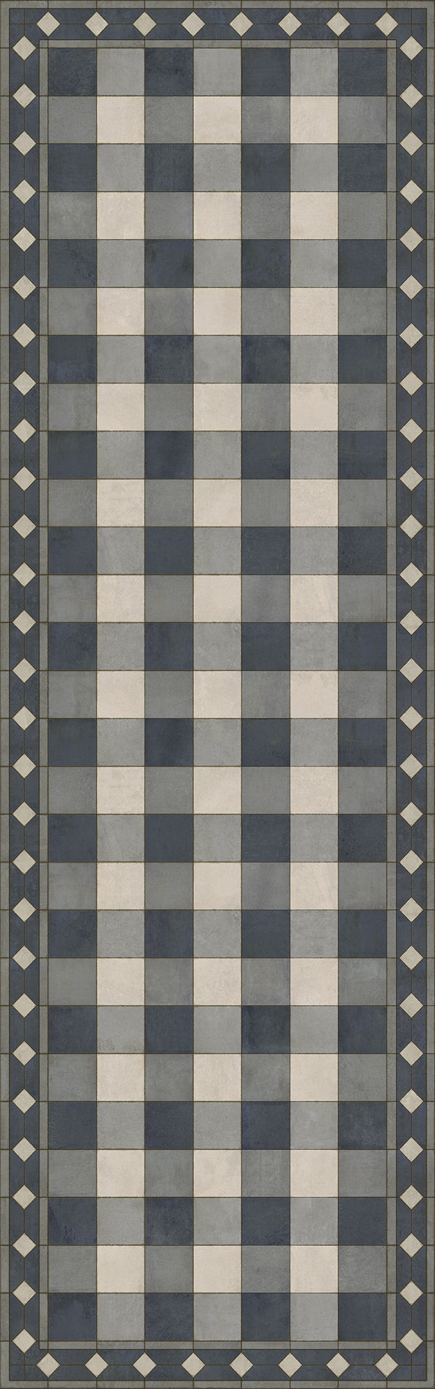 Williamsburg - Gingham Tile - Blue