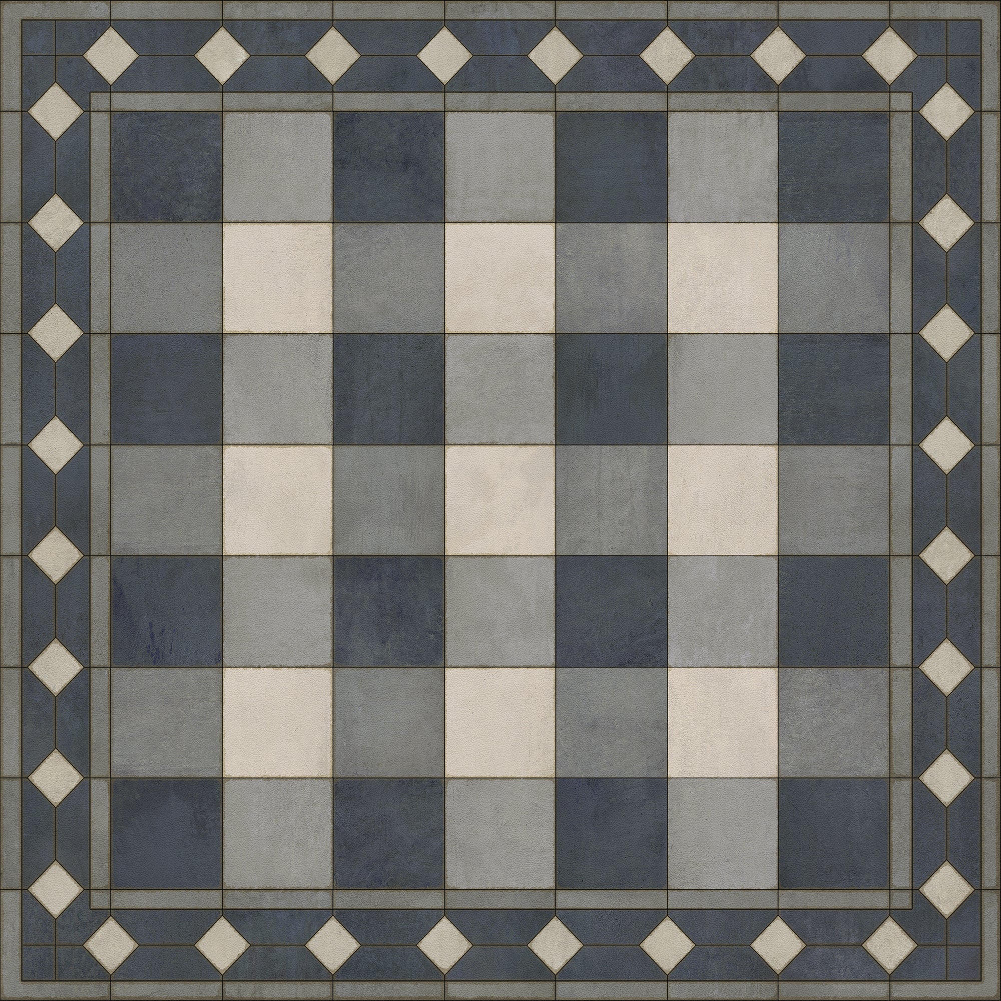 Williamsburg - Gingham Tile - Blue