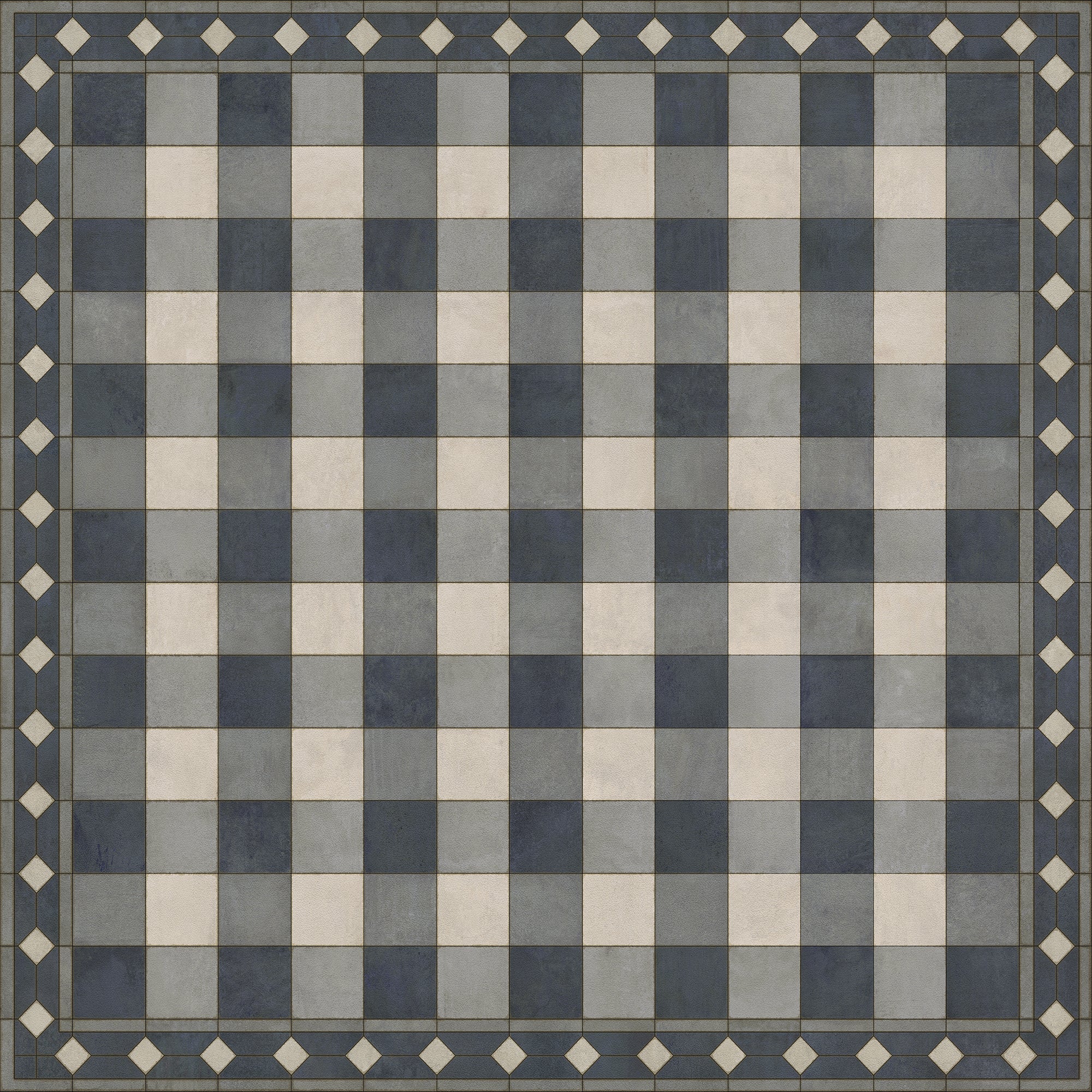 Williamsburg - Gingham Tile - Blue