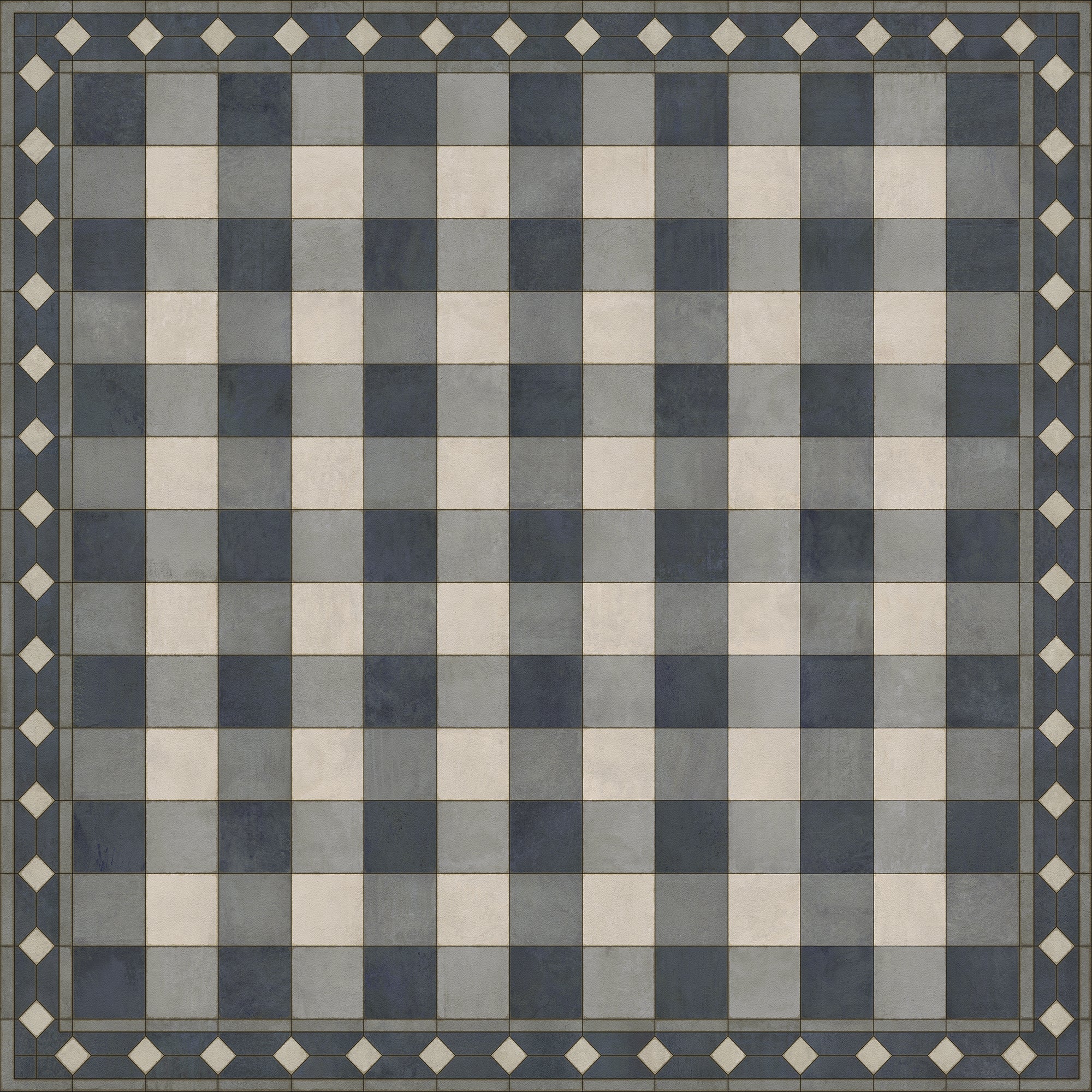 Williamsburg - Gingham Tile - Blue