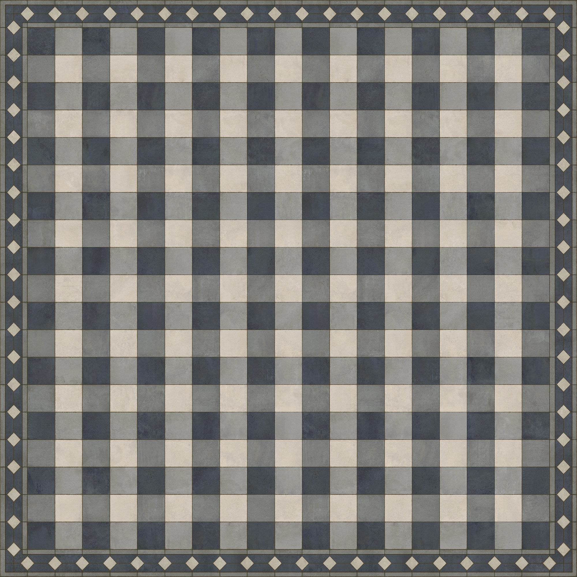 Williamsburg - Gingham Tile - Blue