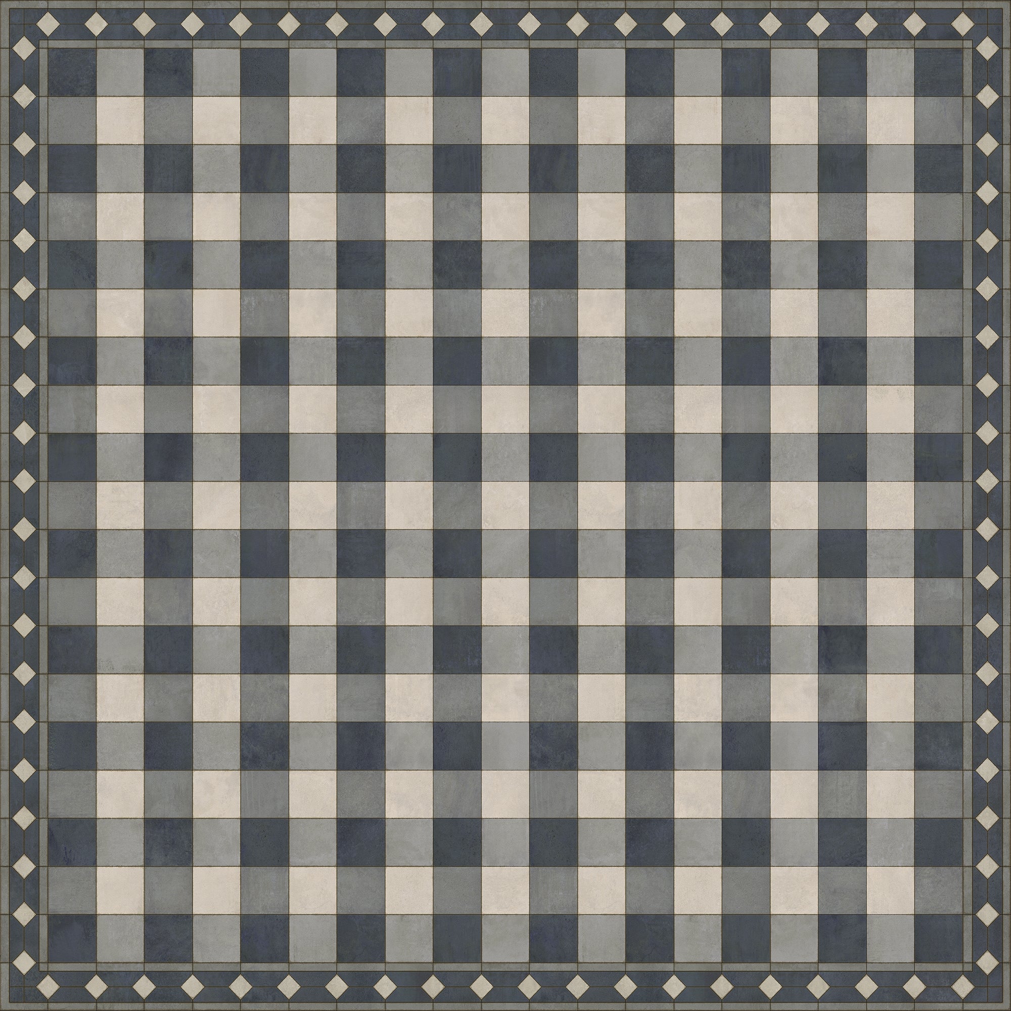 Williamsburg - Gingham Tile - Blue