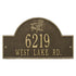 Adirondack Arch Wall Address Plaque