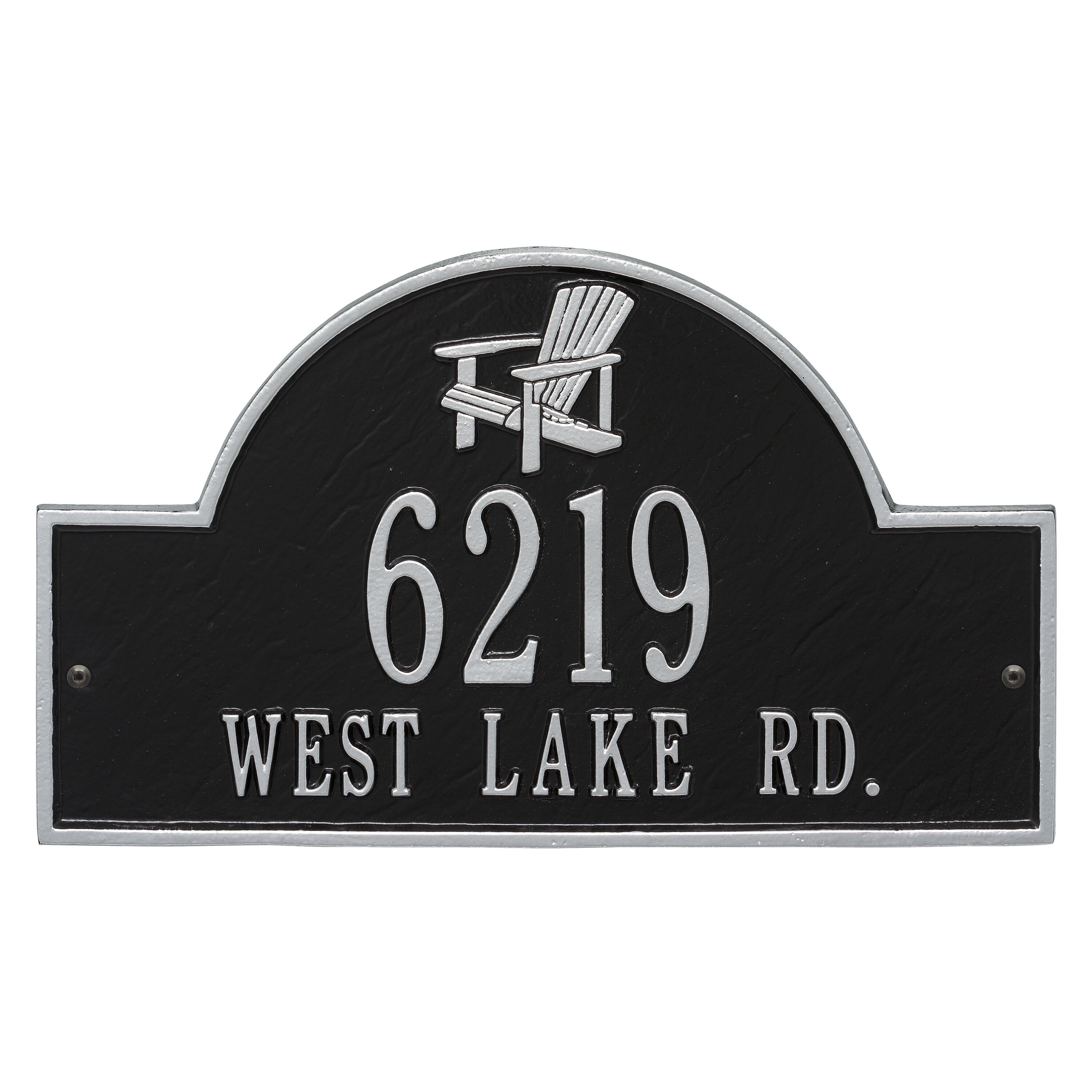Adirondack Arch Wall Address Plaque