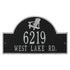 Adirondack Arch Wall Address Plaque