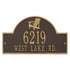 Adirondack Arch Wall Address Plaque
