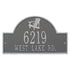 Adirondack Arch Wall Address Plaque