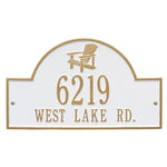 Adirondack Arch Wall Address Plaque