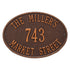 Hawthorne Oval Standard Wall Address Plaque