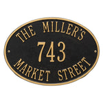 Hawthorne Oval Standard Wall Address Plaque