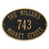Hawthorne Oval Standard Wall Address Plaque