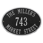 Hawthorne Oval Standard Wall Address Plaque