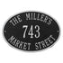 Hawthorne Oval Standard Wall Address Plaque
