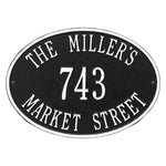 Hawthorne Oval Standard Wall Address Plaque