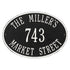 Hawthorne Oval Standard Wall Address Plaque