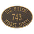 Hawthorne Oval Standard Wall Address Plaque