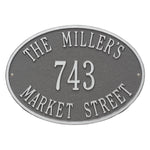 Hawthorne Oval Standard Wall Address Plaque