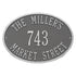 Hawthorne Oval Standard Wall Address Plaque