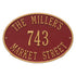 Hawthorne Oval Standard Wall Address Plaque