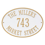 Hawthorne Oval Standard Wall Address Plaque