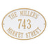 Hawthorne Oval Standard Wall Address Plaque