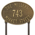 Hawthorne Oval Standard Lawn Address Plaque