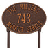 Hawthorne Oval Standard Lawn Address Plaque