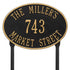 Hawthorne Oval Standard Lawn Address Plaque