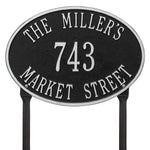 Hawthorne Oval Standard Lawn Address Plaque