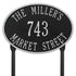 Hawthorne Oval Standard Lawn Address Plaque