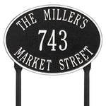 Hawthorne Oval Standard Lawn Address Plaque