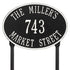 Hawthorne Oval Standard Lawn Address Plaque