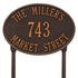 Hawthorne Oval Standard Lawn Address Plaque