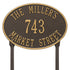 Hawthorne Oval Standard Lawn Address Plaque