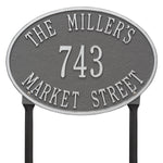 Hawthorne Oval Standard Lawn Address Plaque