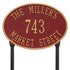 Hawthorne Oval Standard Lawn Address Plaque