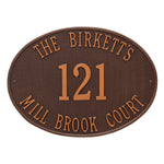 Hawthorne Oval Estate Wall Address Plaque