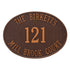 Hawthorne Oval Estate Wall Address Plaque