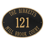 Hawthorne Oval Estate Wall Address Plaque