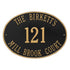 Hawthorne Oval Estate Wall Address Plaque