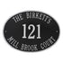 Hawthorne Oval Estate Wall Address Plaque