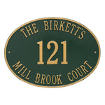 Hawthorne Oval Estate Wall Address Plaque